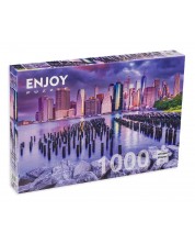 Puzzle Enjoy din 1000 de piese - Cloudy Sky Over Manhattan, New York -1